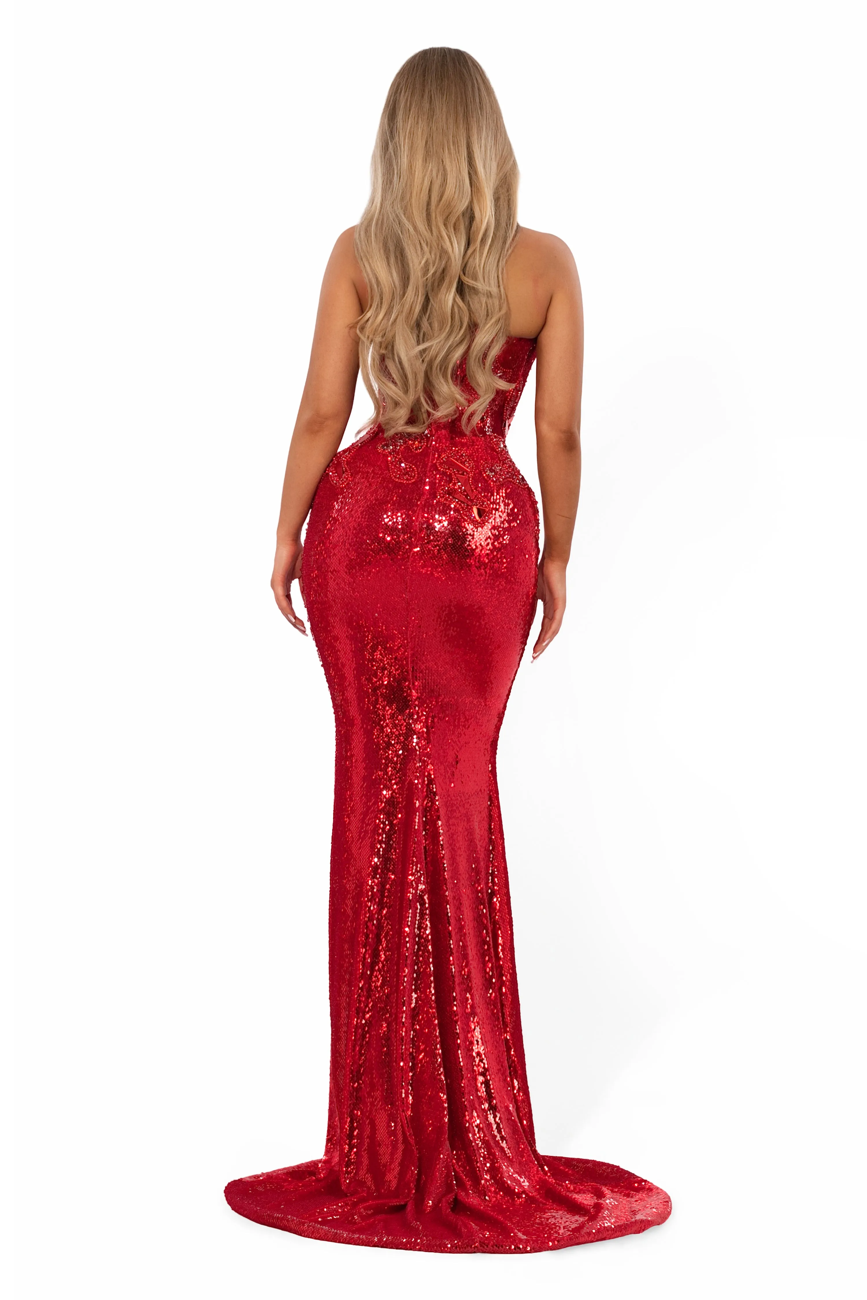 Crystal Mirror Sequin Gown sold by Albina Dyla product image thumbnail 2