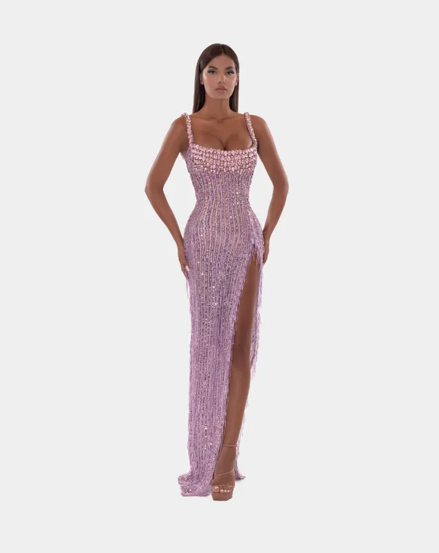 STRAP CORSET LONG DRESS (Limited Availability) made by Albina Dyla