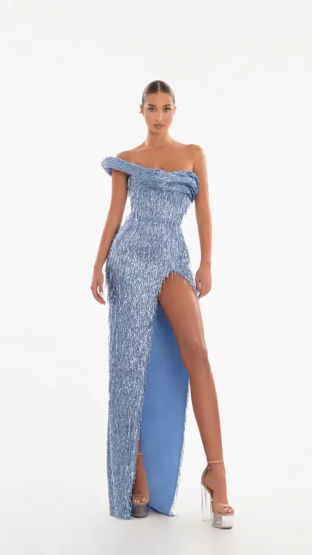 Azure Radiance Gown made by Albina Dyla