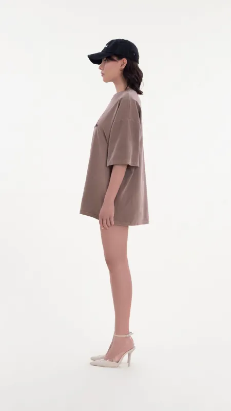 Unisex Brown T-Shirt made by Albina Dyla