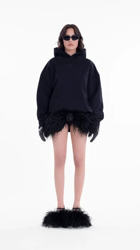 Unisex Black Hoodie made by Albina Dyla