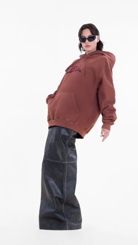 Unisex Brown Hoodie made by Albina Dyla