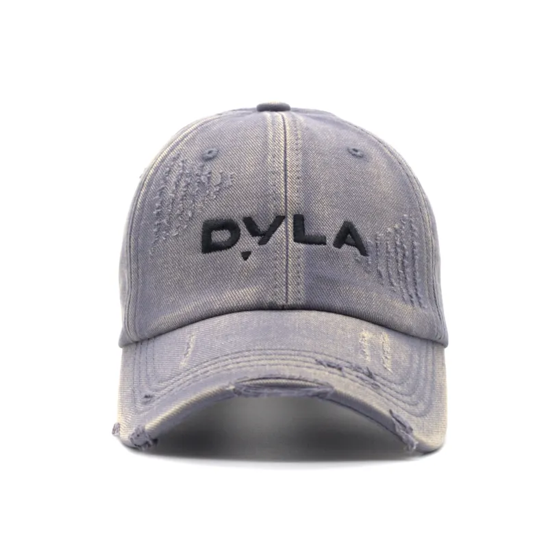 Denim Distressed Cap made by Albina Dyla