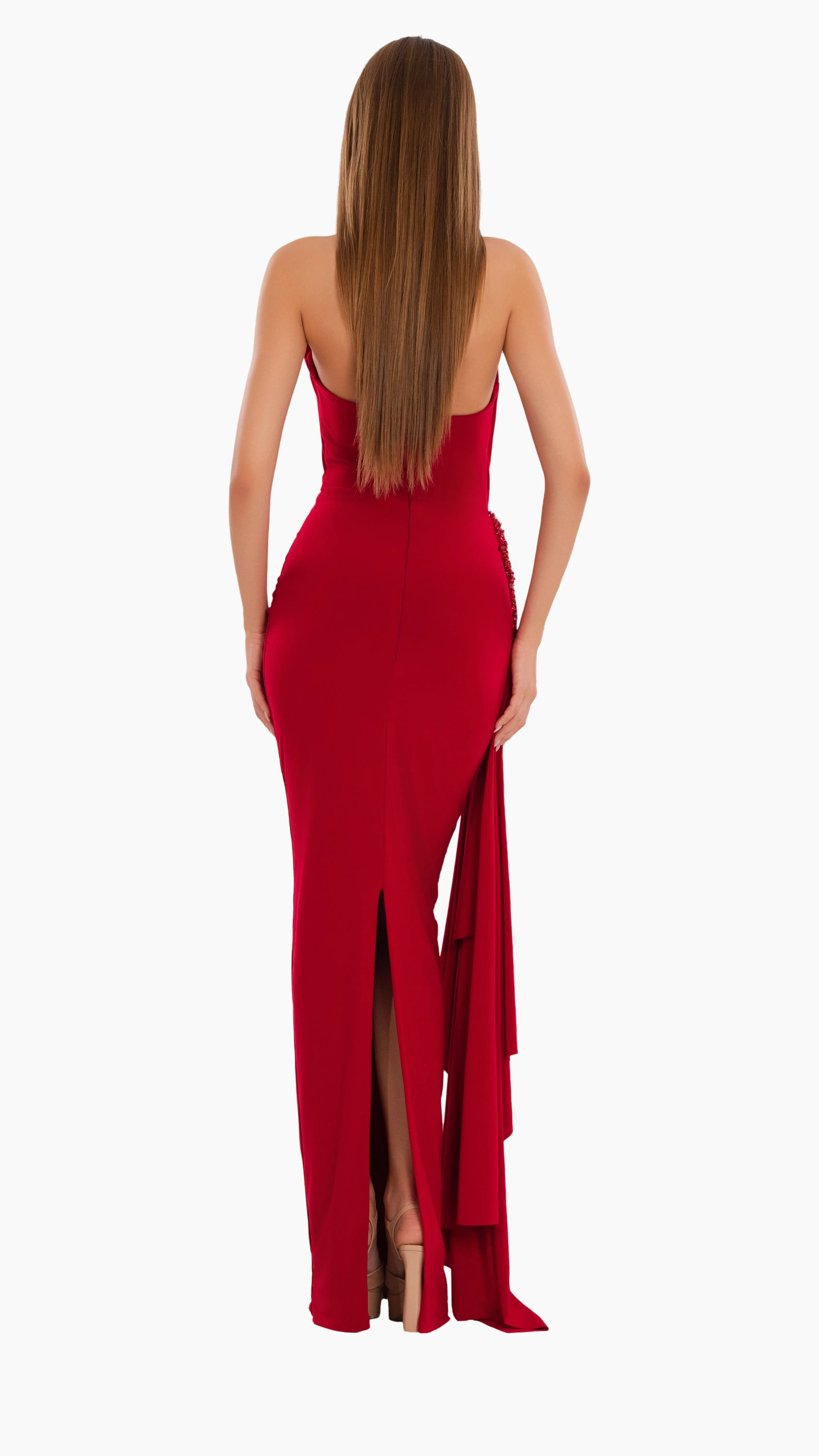 Halter Scarlet Gown (US Edition) sold by Albina Dyla product image thumbnail 2
