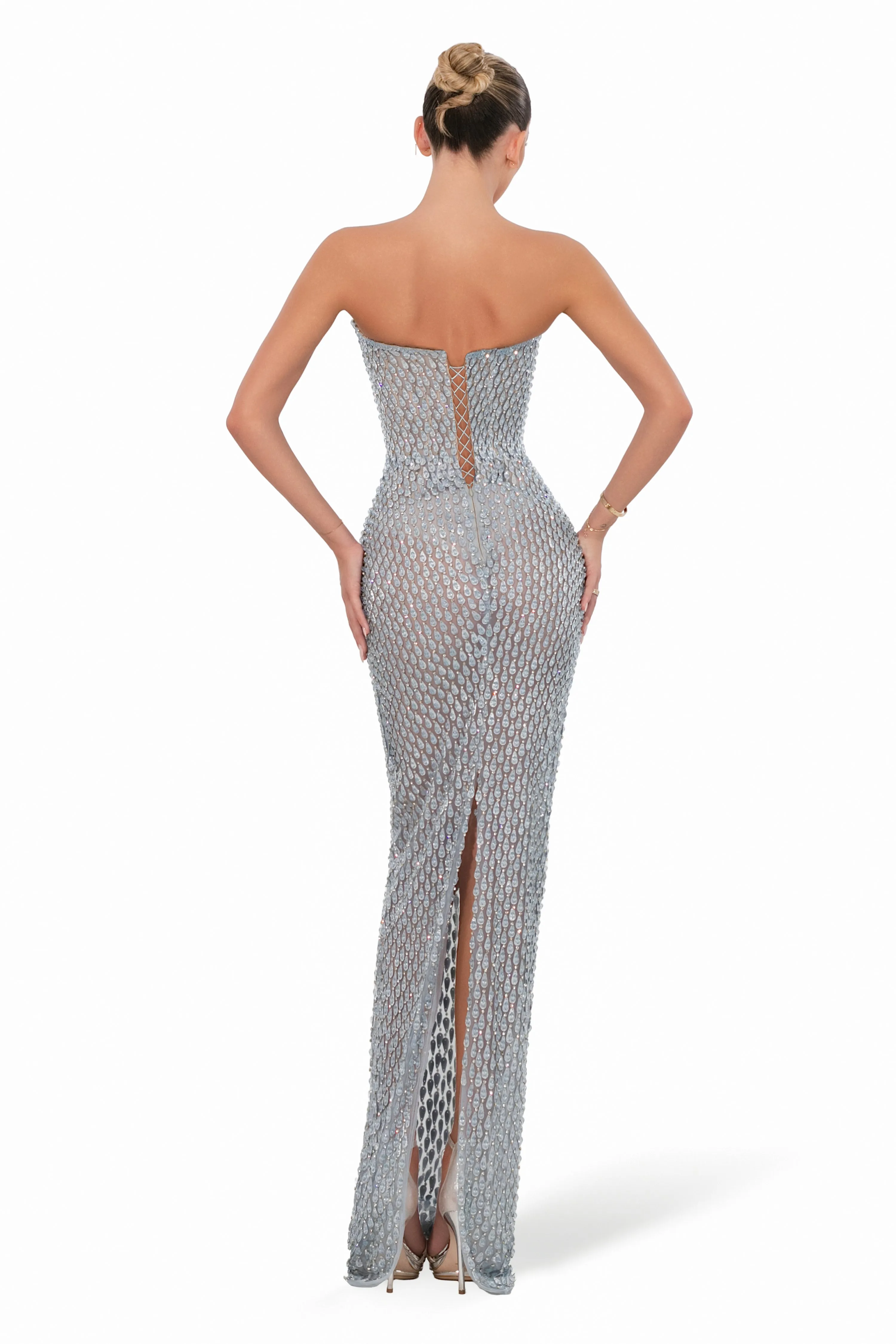 Strapless Crystal Gown sold by Albina Dyla product image thumbnail 2
