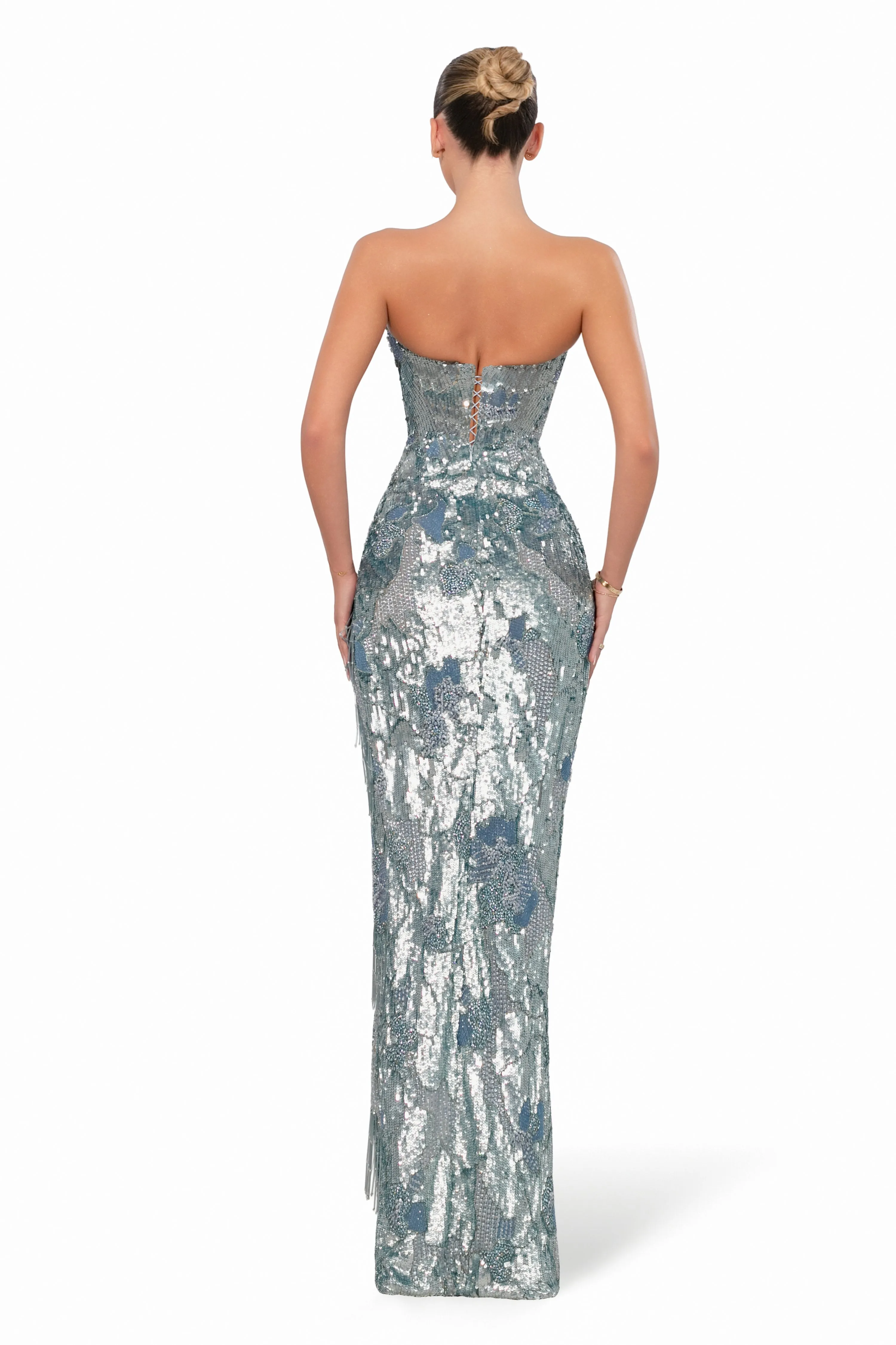 Embellished Strapless Gown sold by Albina Dyla product image thumbnail 2