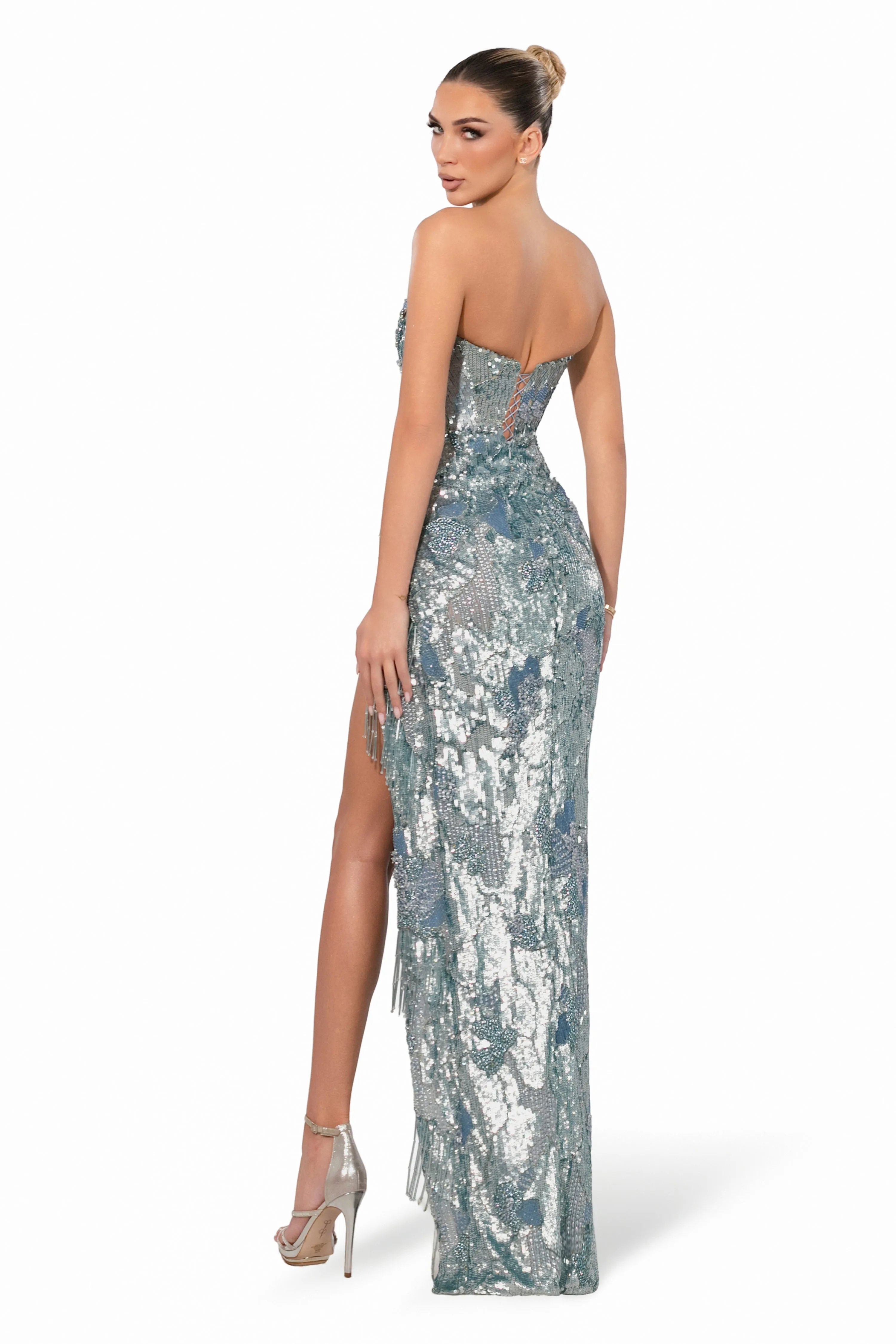 Embellished Strapless Gown sold by Albina Dyla product image thumbnail 3