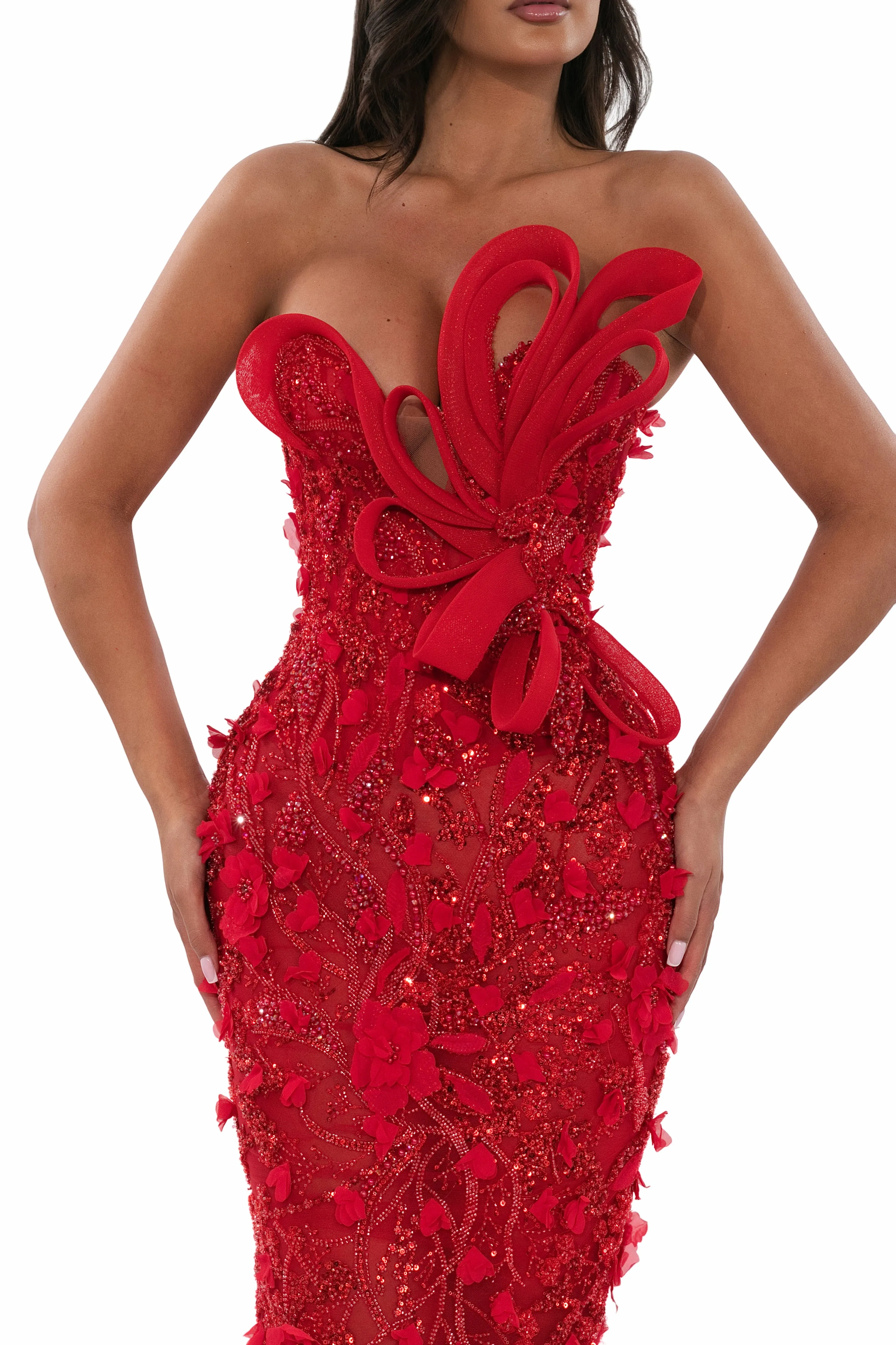 Embellished Strapless Gown sold by Albina Dyla product image thumbnail 3