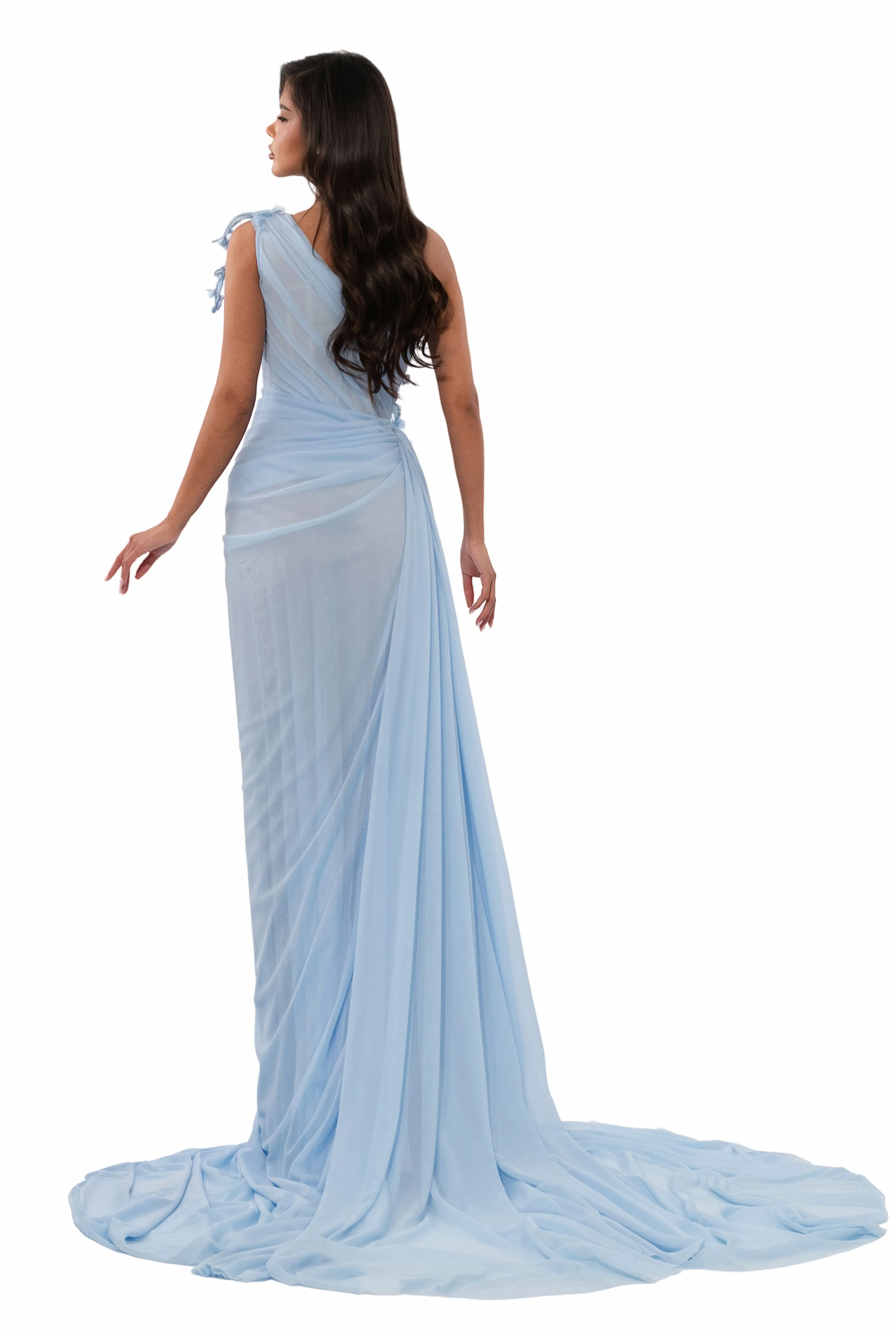 Draped One Shoulder Gown sold by Albina Dyla product image thumbnail 2