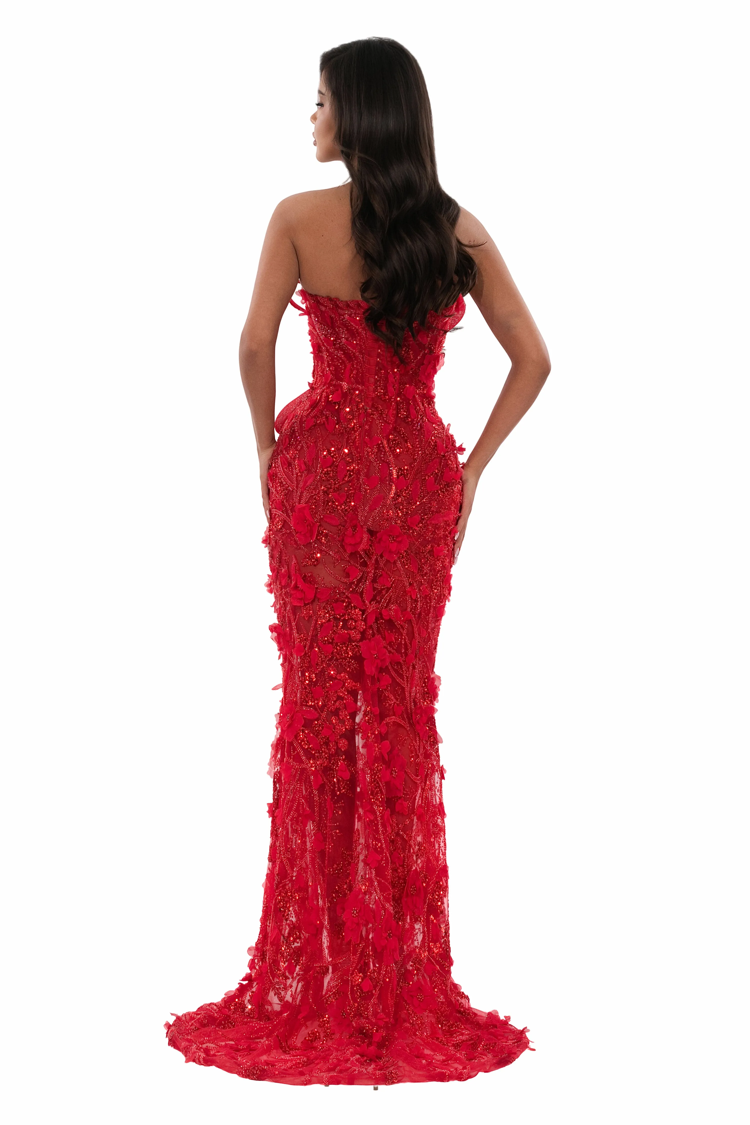 Floral Strapless Gown (US Edition) sold by Albina Dyla product image thumbnail 2