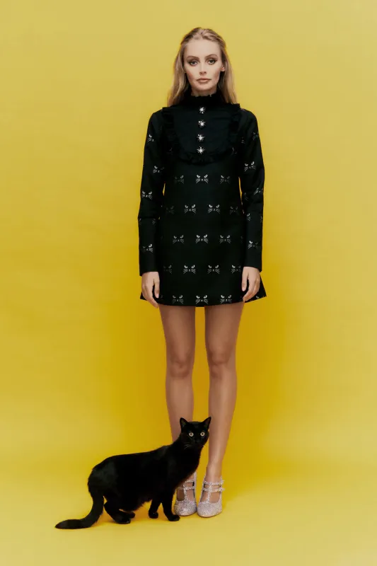 Tempo Dress in Cat Jacquard made by macgraw