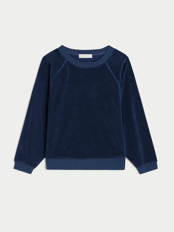 Tilos Sweatshirt in Terry sold by Suzie Kondi