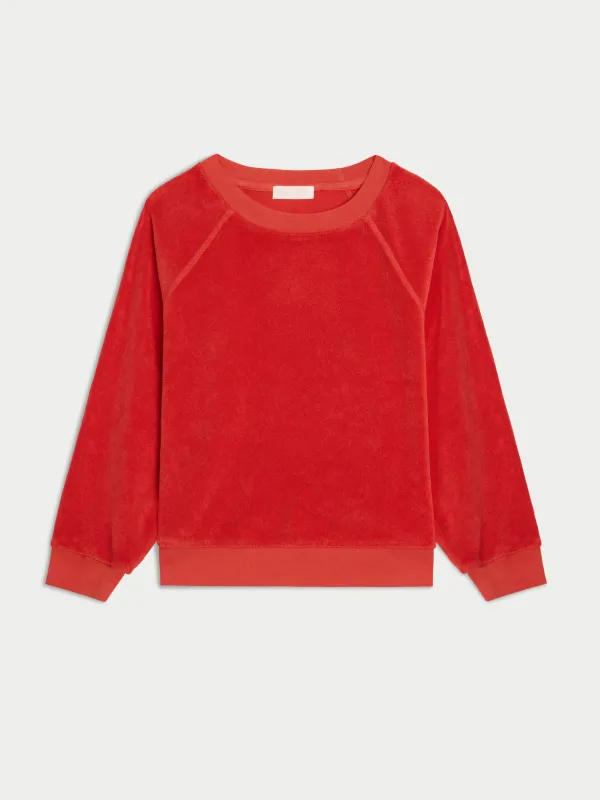 Tilos Sweatshirt in Terry sold by Suzie Kondi