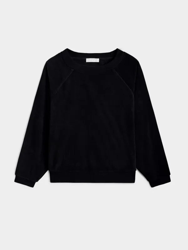 Tilos Sweatshirt in Velour sold by Suzie Kondi
