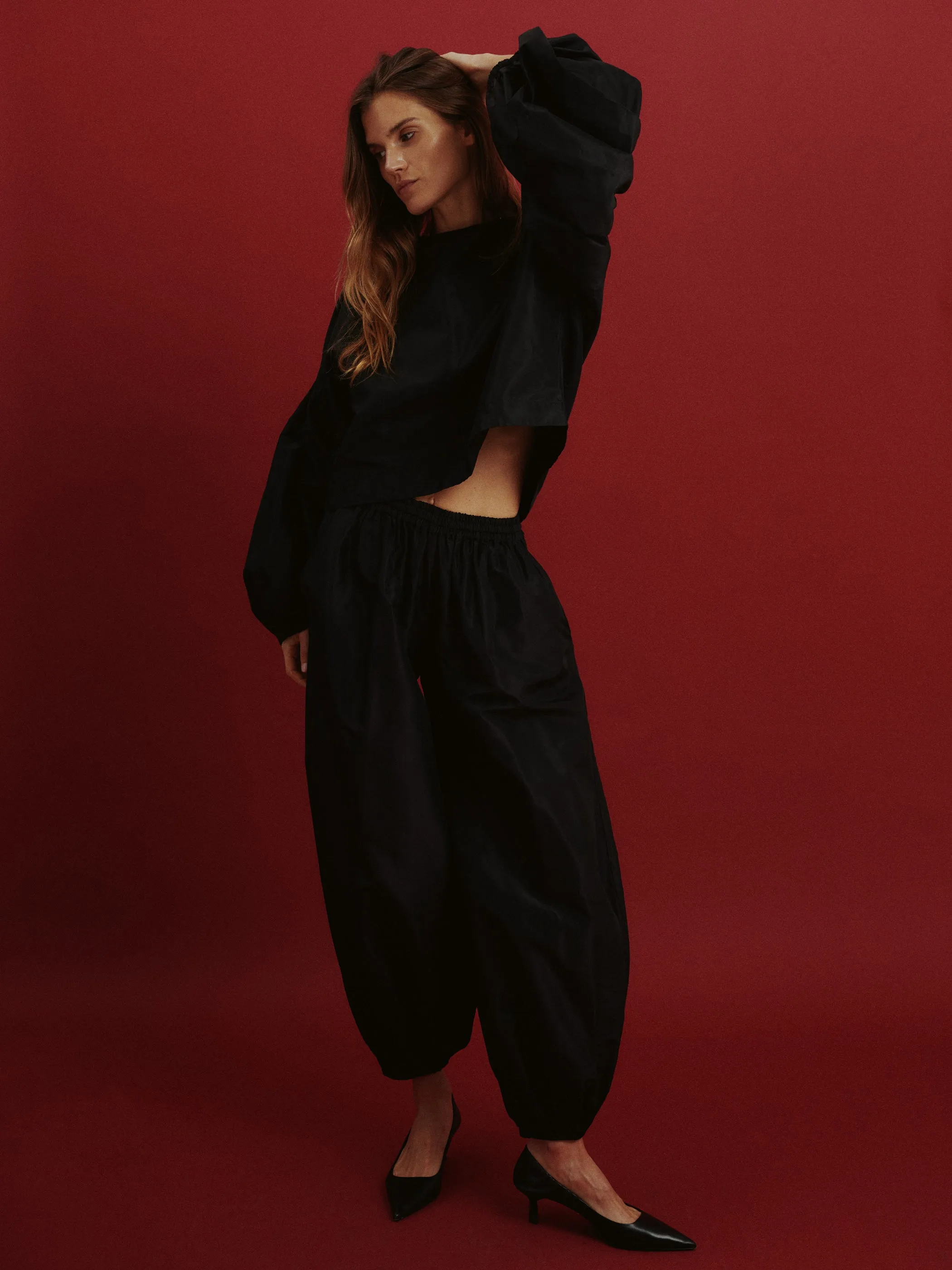 Balon Top in Silk Taffeta sold by Suzie Kondi product image thumbnail 4