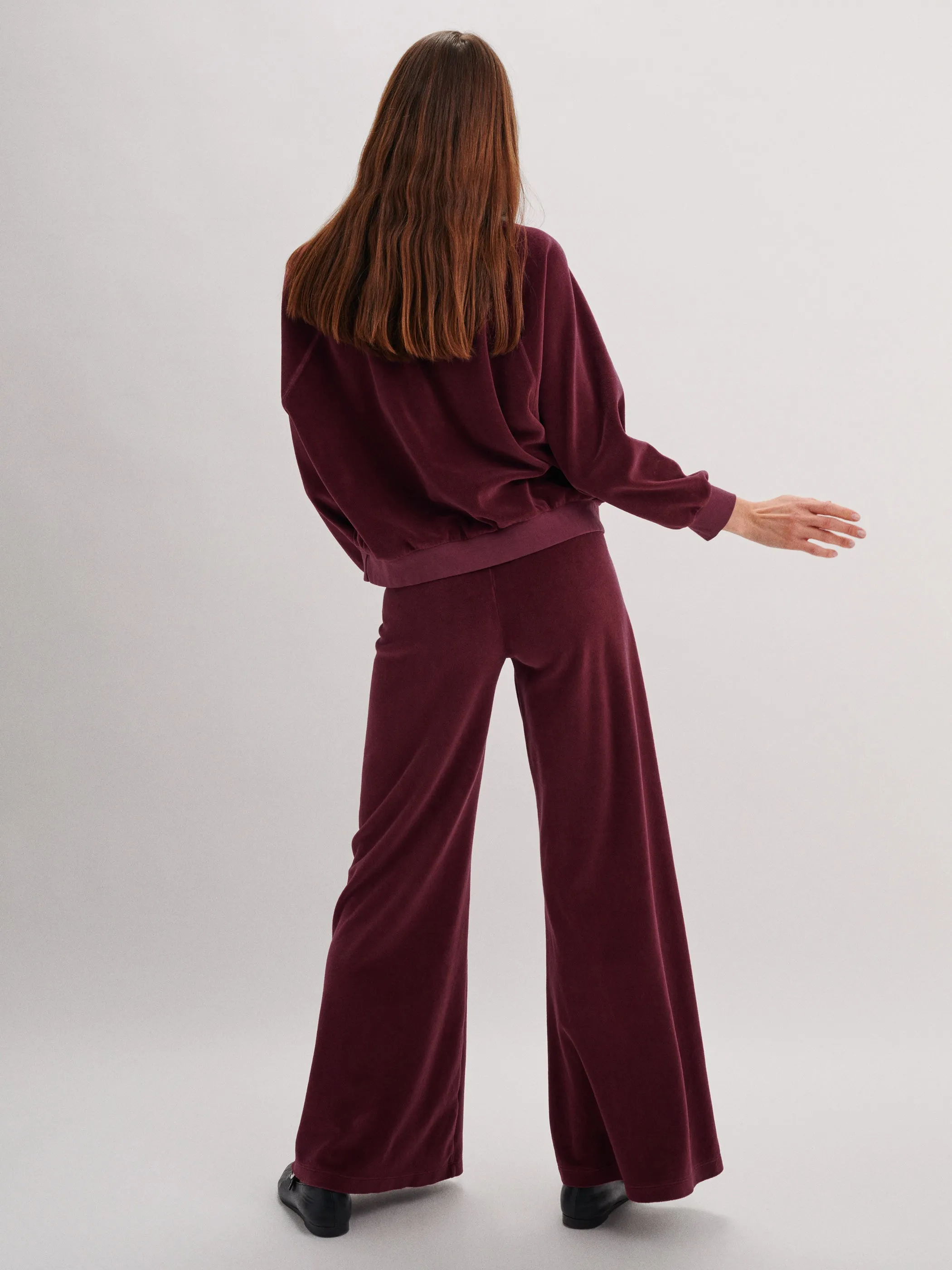 The Zephyra Flare Pants in Velour sold by Suzie Kondi product image thumbnail 3