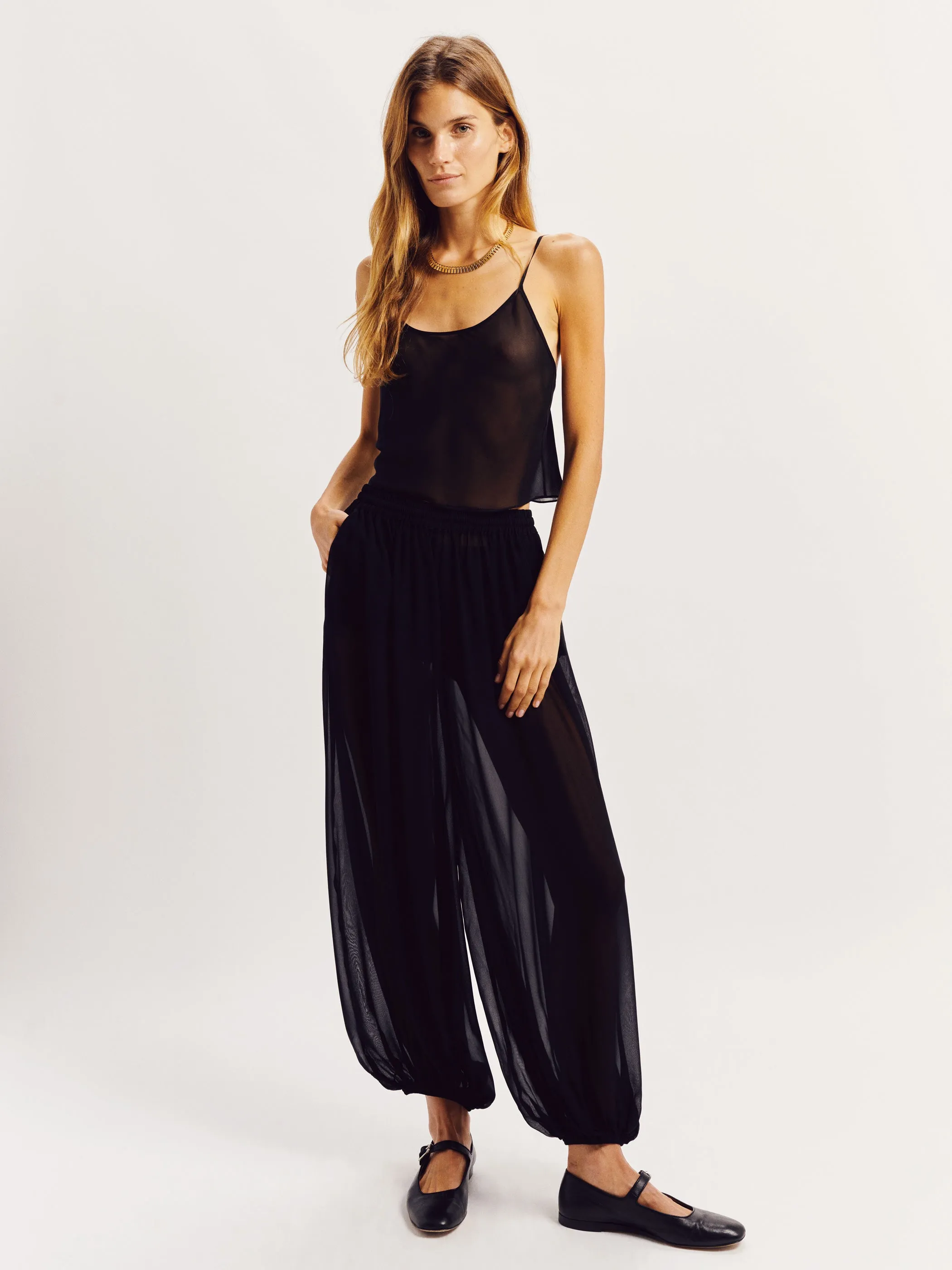 Circe Top in Silk Chiffon sold by Suzie Kondi product image thumbnail 3