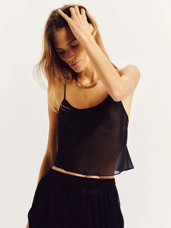 Circe Top in Silk Chiffon made by Suzie Kondi