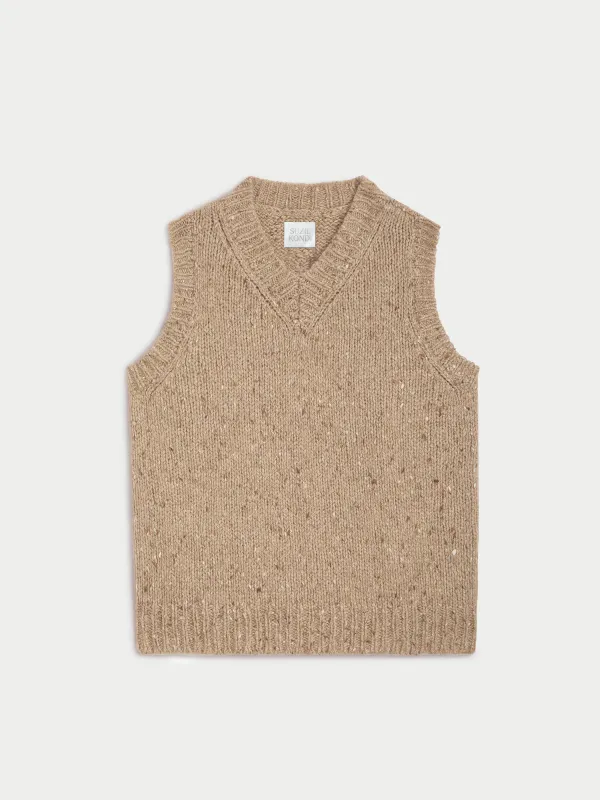 Nico Vest in Luxtweed Cashmere made by Suzie Kondi