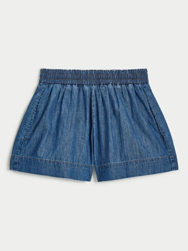 Shkip Shorts in Denim made by Suzie Kondi
