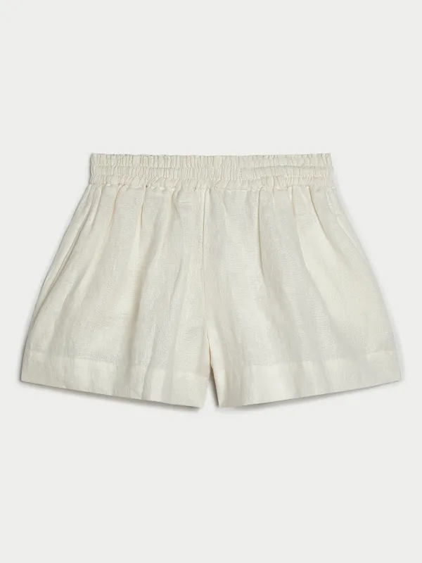 Shkip Shorts in Linen sold by Suzie Kondi
