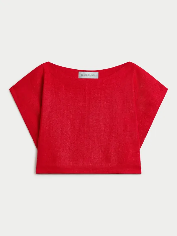 Kori Top in Linen sold by Suzie Kondi