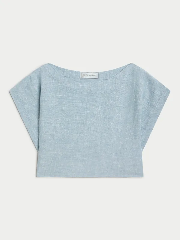 Kori Top in Linen sold by Suzie Kondi