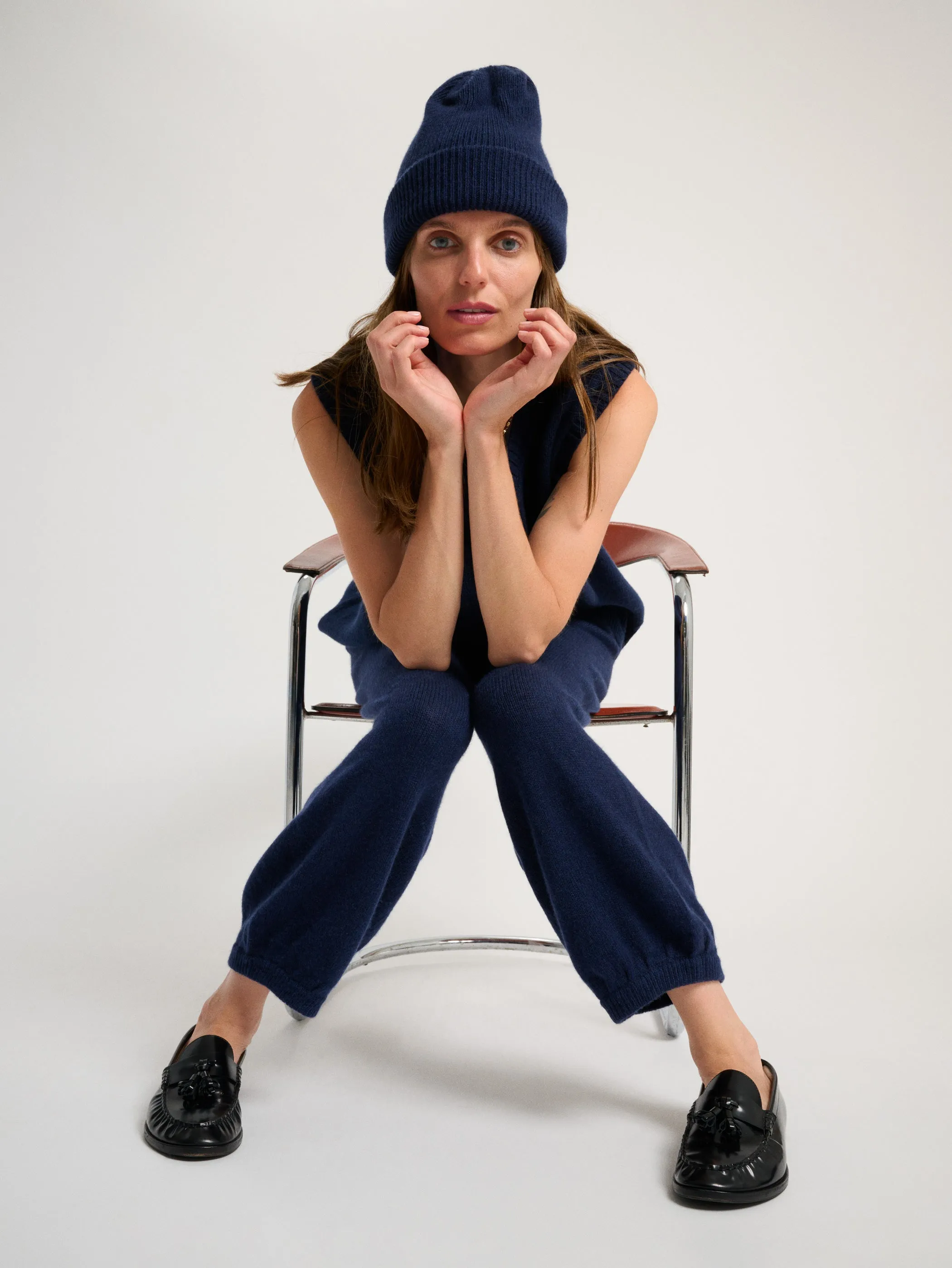 Bebe Beanie in Cashmere sold by Suzie Kondi product image thumbnail 2