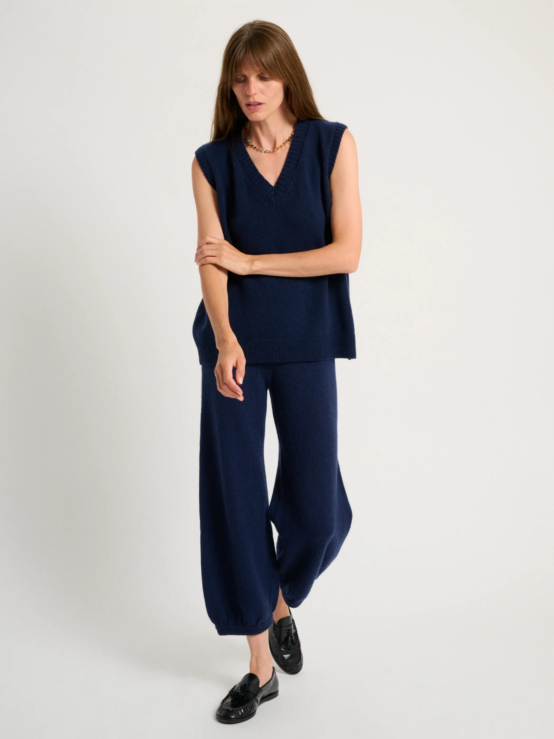 Stevie Vest in Cashmere sold by Suzie Kondi product image thumbnail 3