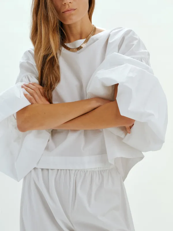 Balon Top in Cotton Poplin made by Suzie Kondi