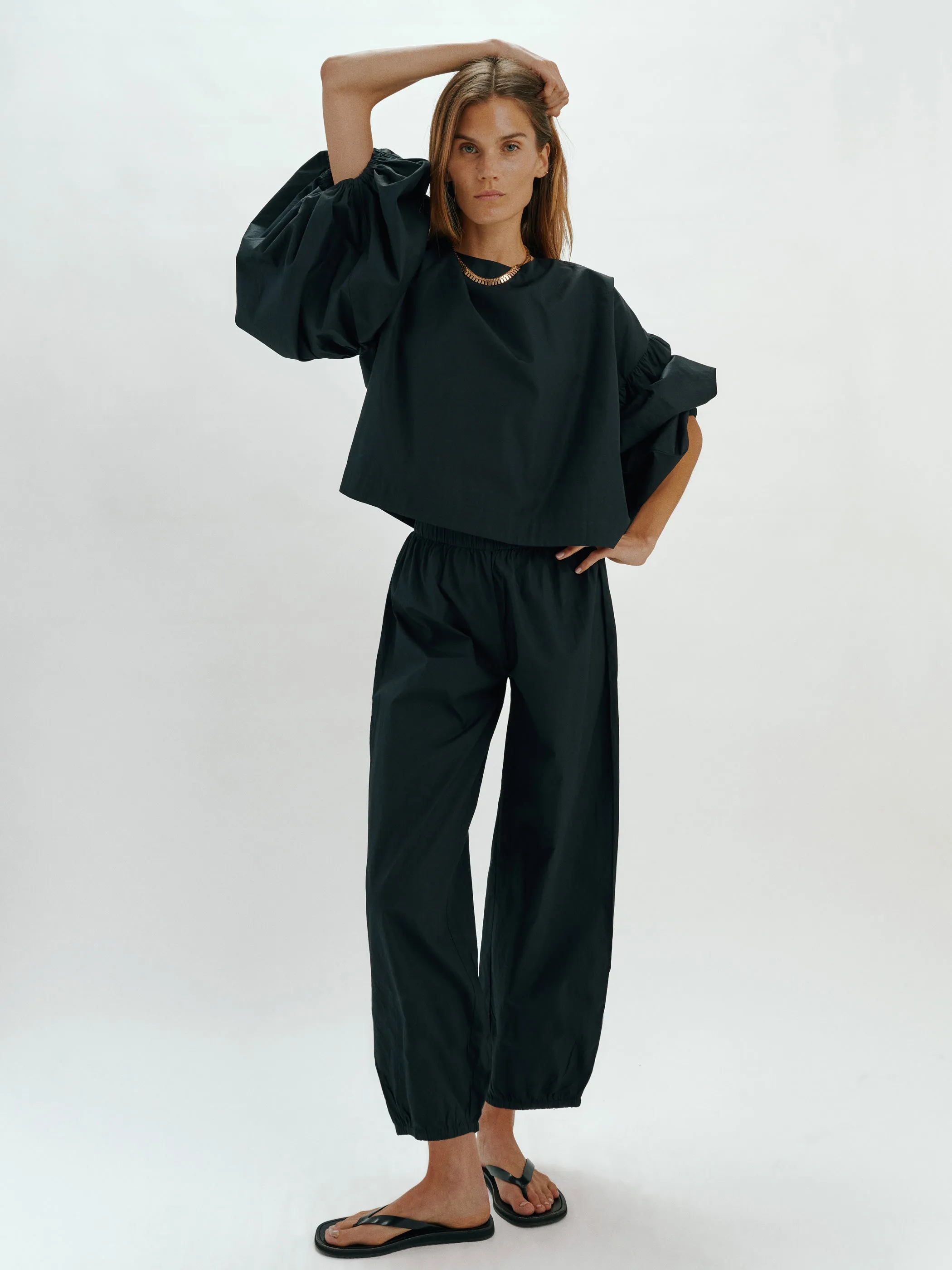 Delos Pants in Cotton Poplin sold by Suzie Kondi product image thumbnail 2