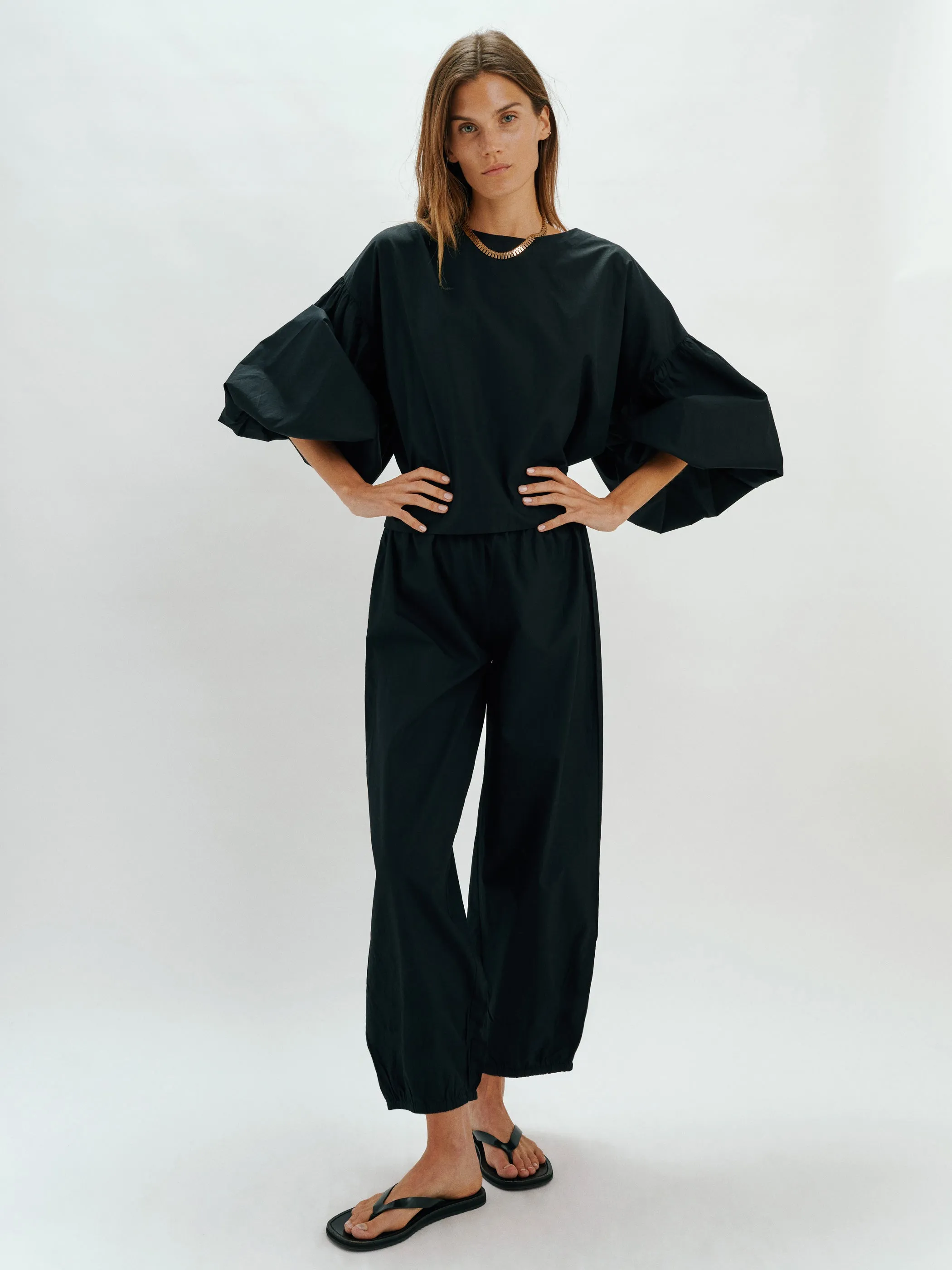 Delos Pants in Cotton Poplin sold by Suzie Kondi product image thumbnail 3