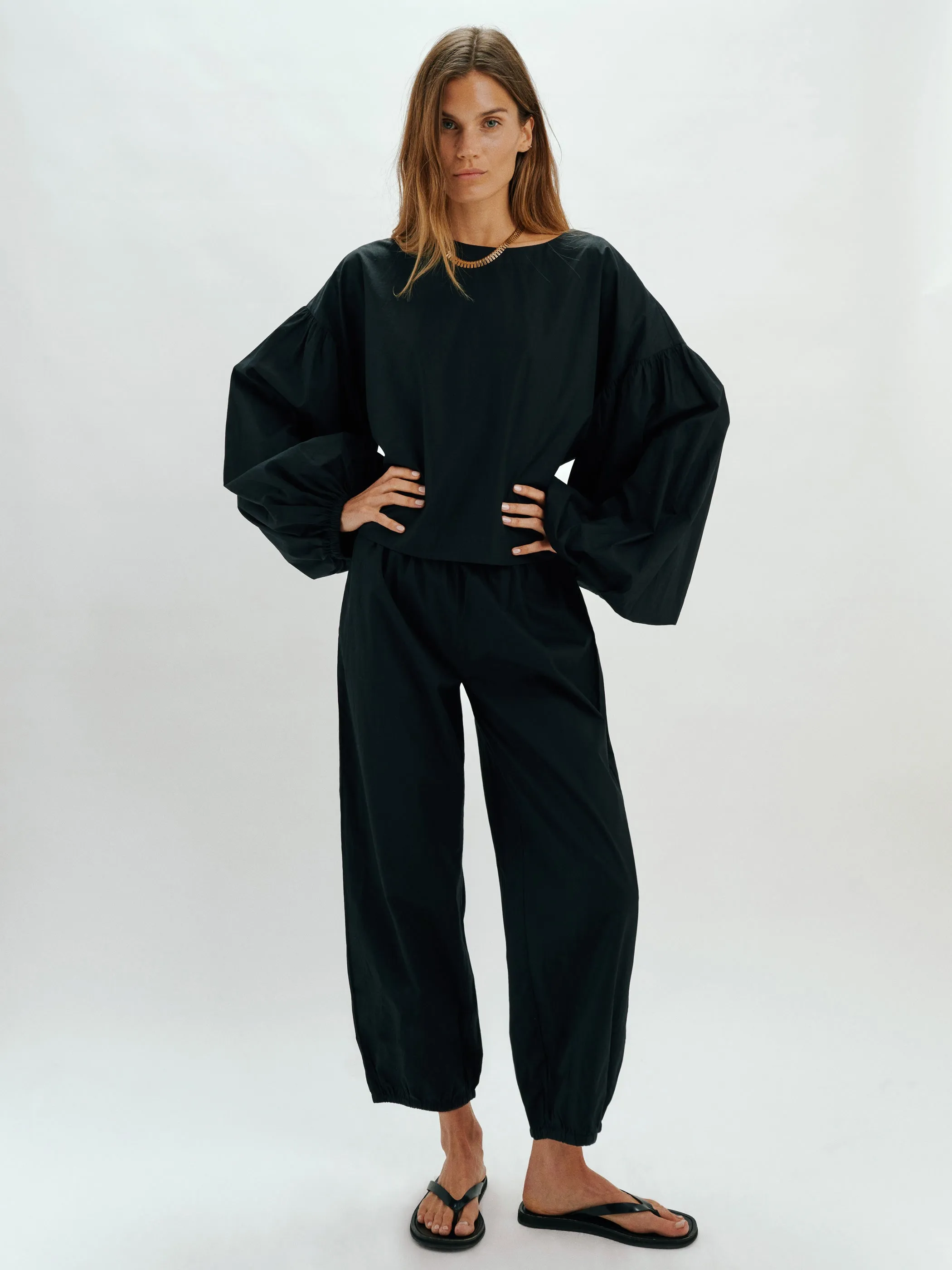 Delos Pants in Cotton Poplin sold by Suzie Kondi product image thumbnail 5