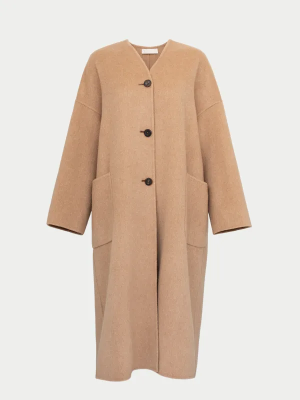 The Kyma Coat in Doublefaced Cashmere made by Suzie Kondi