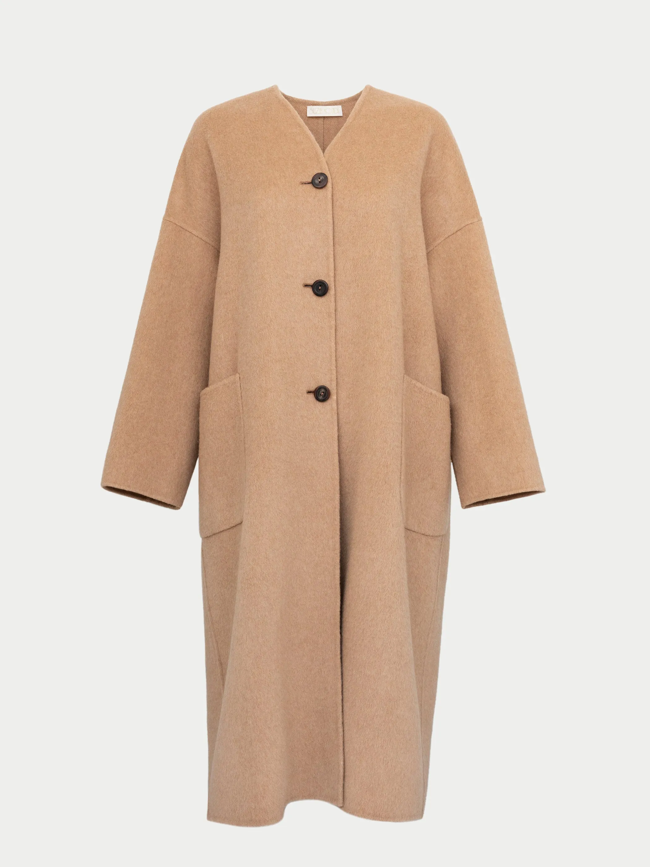 The Kyma Coat in Doublefaced Cashmere sold by Suzie Kondi