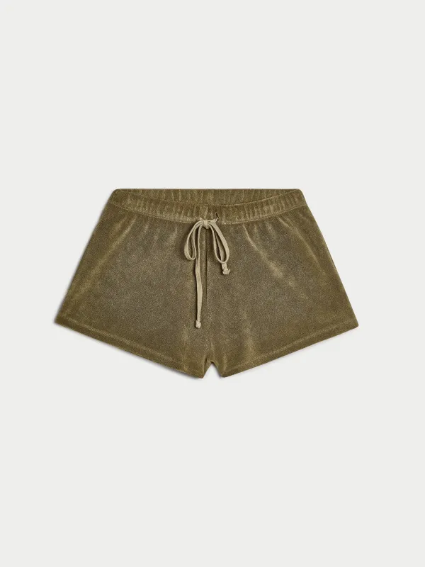Shallis Shorts in Terry made by Suzie Kondi