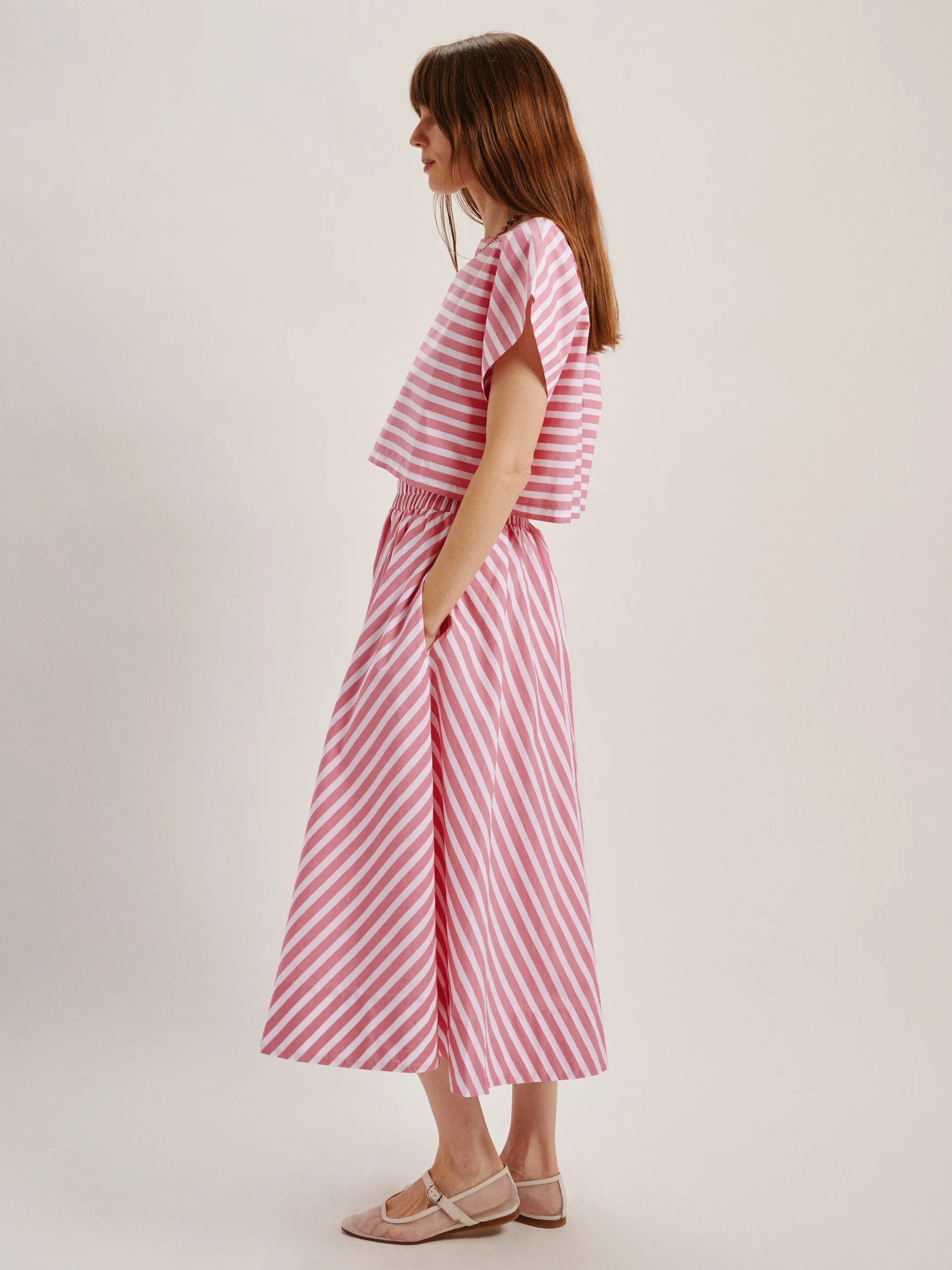 Kyria Skirt in Cotton Poplin sold by Suzie Kondi product image thumbnail 3