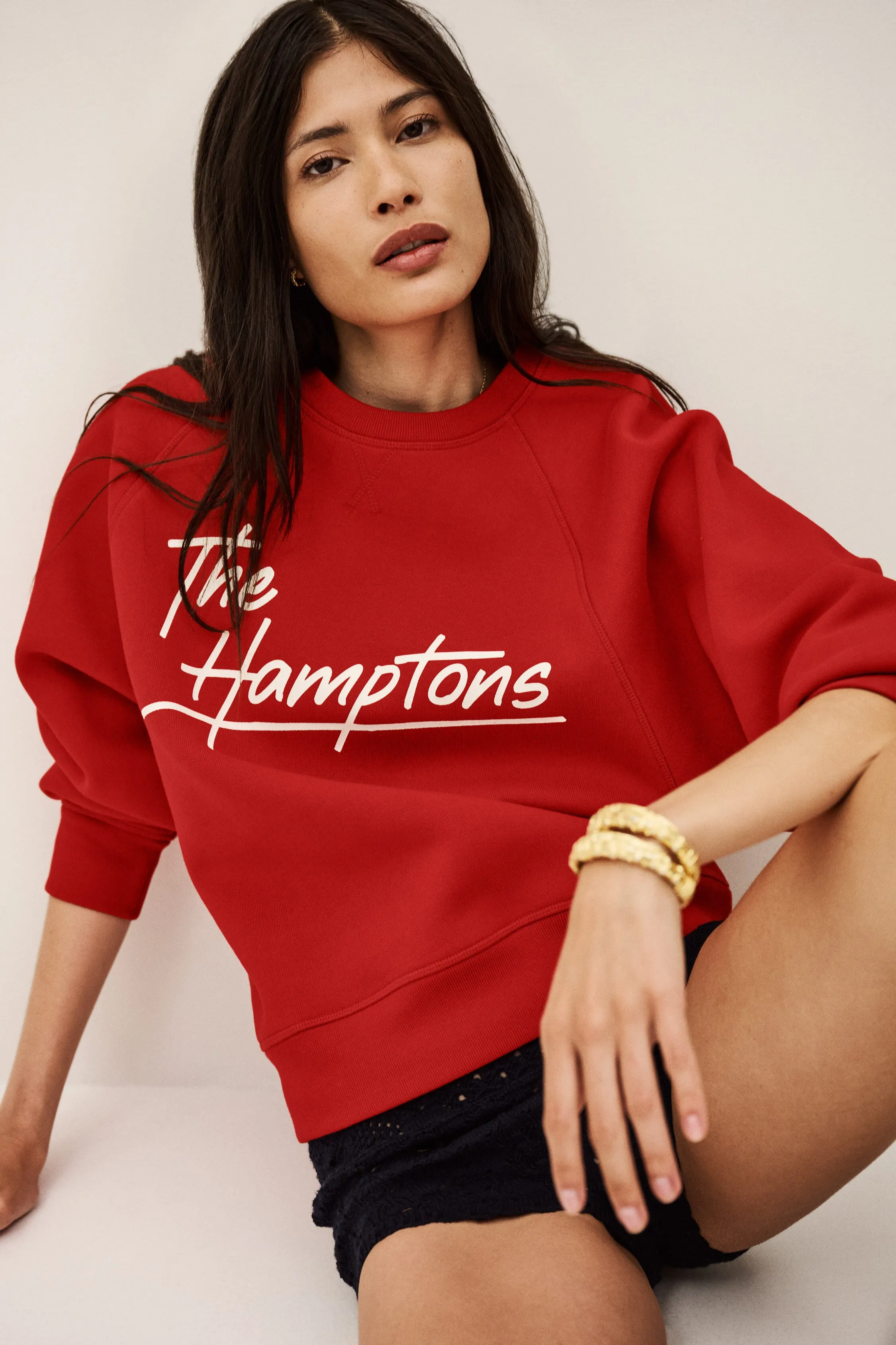 Hamptons Sweatshirt in Cotton sold by Suzie Kondi product image thumbnail 2