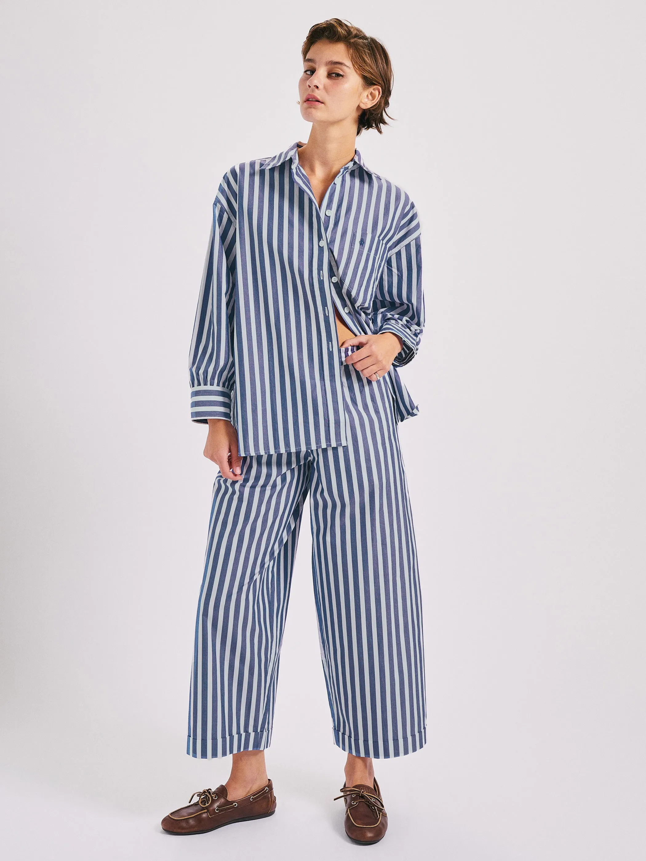 The Finance Pants in Cotton Poplin sold by Suzie Kondi product image thumbnail 2