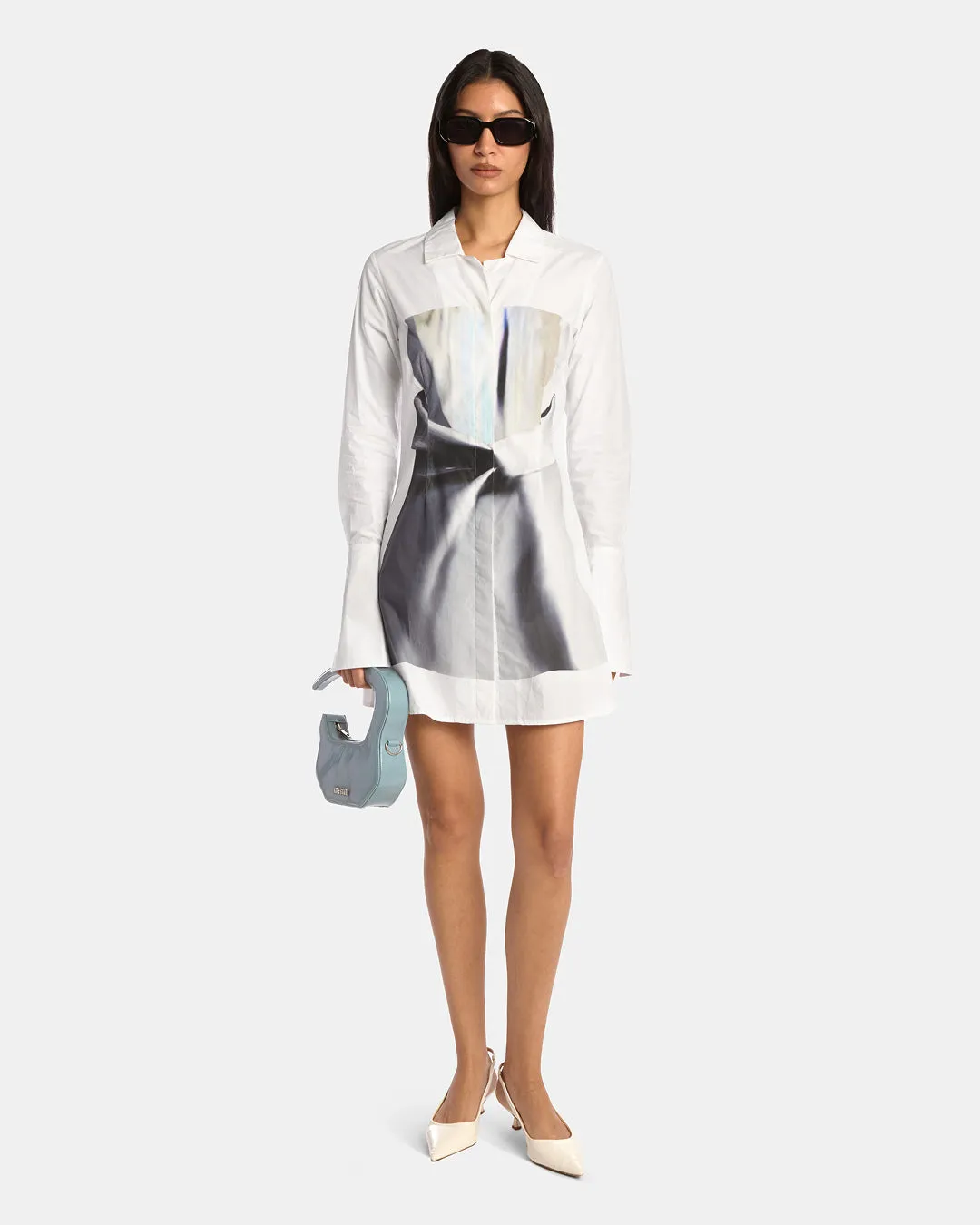 Illusion Print Button Down Dress sold by Kate Barton product image thumbnail 2