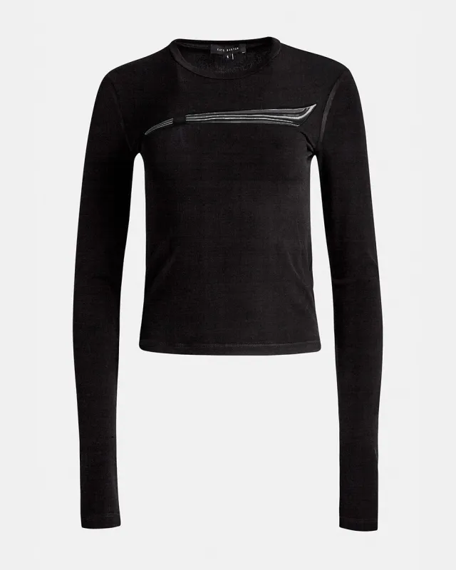 Illusion Print Long Sleeve Top made by Kate Barton