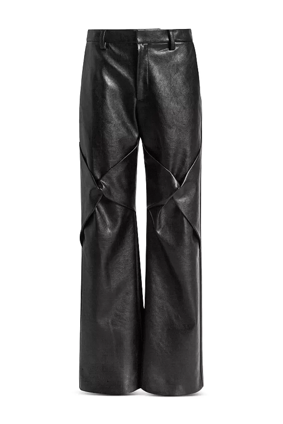 Draped Knee High Rise Leather Pants sold by Kate Barton product image thumbnail 3