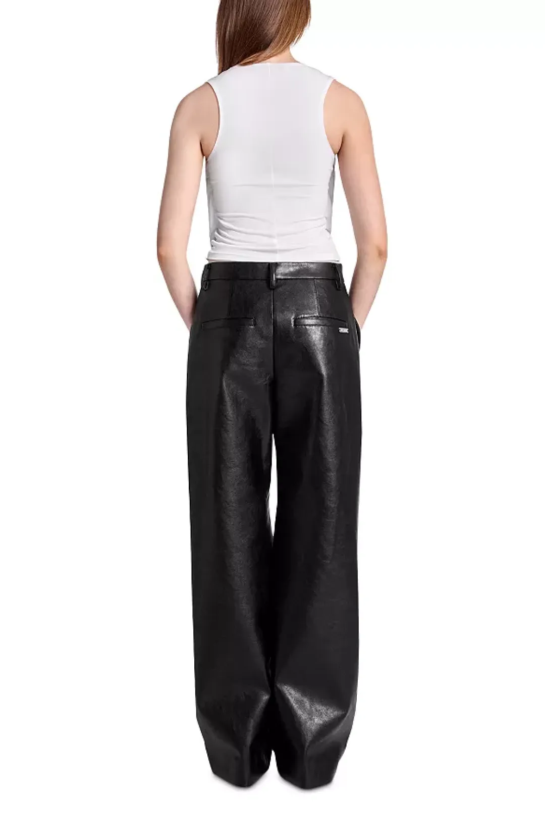 Draped Knee High Rise Leather Pants sold by Kate Barton product image thumbnail 2