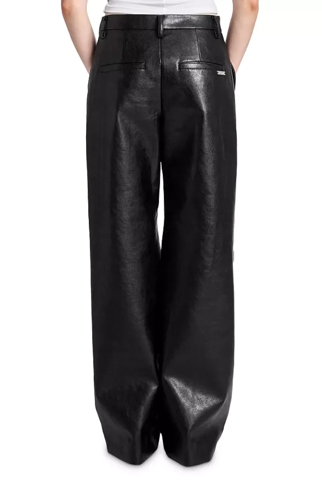 Draped Knee High Rise Leather Pants sold by Kate Barton product image thumbnail 4