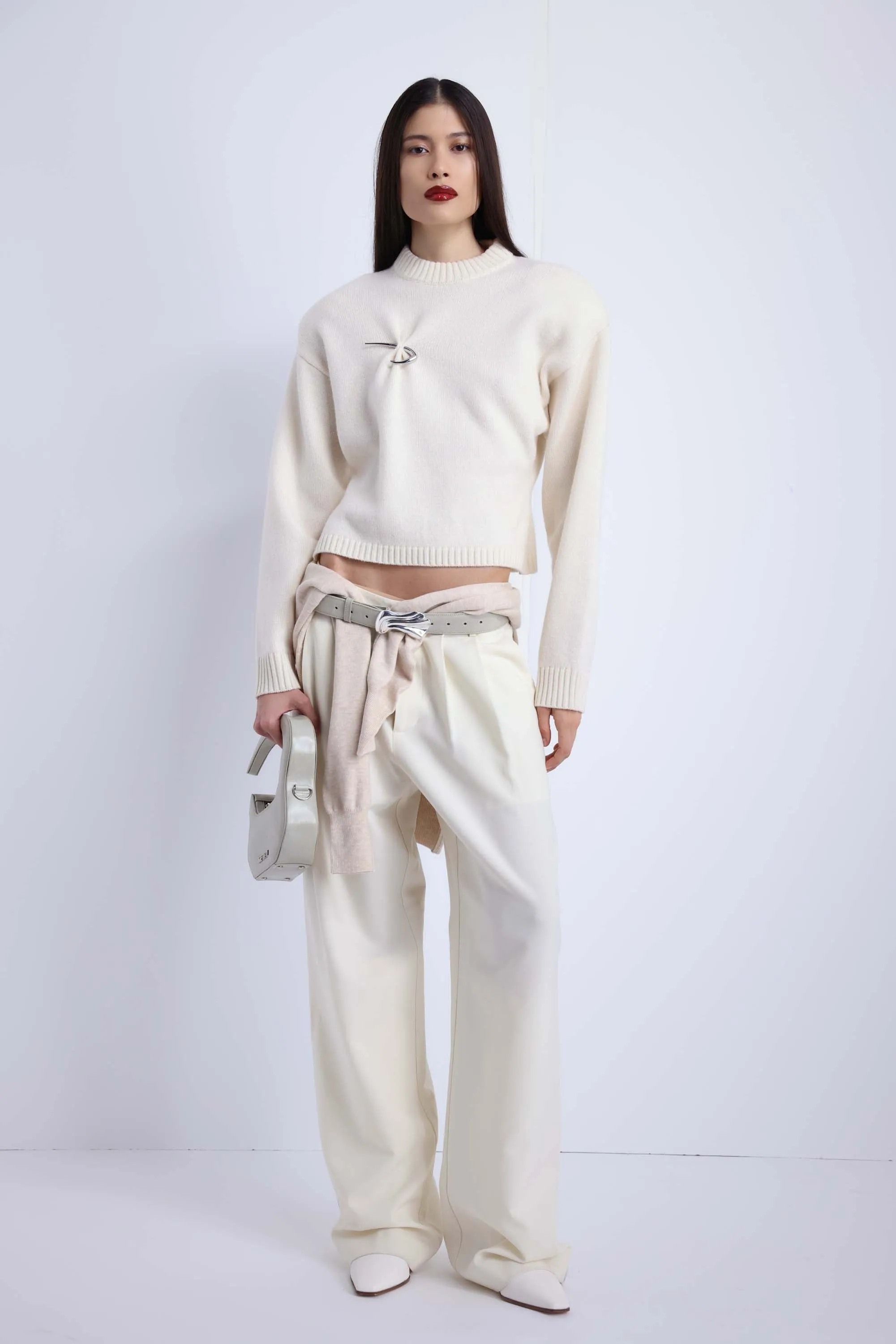 Margot Trouser Ivory sold by Kate Barton