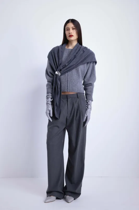 Margot Trouser Grey made by Kate Barton