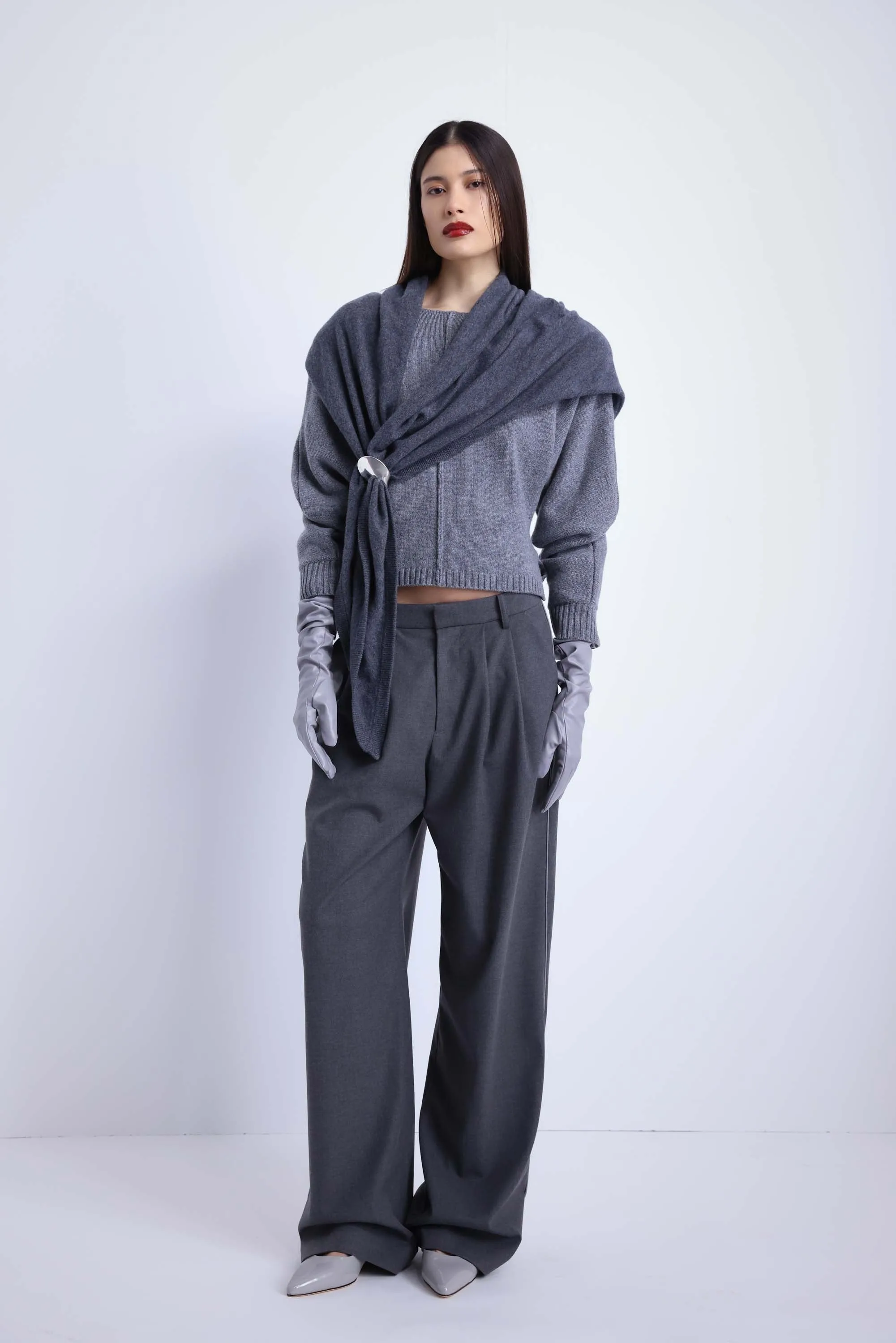 Margot Trouser Grey sold by Kate Barton