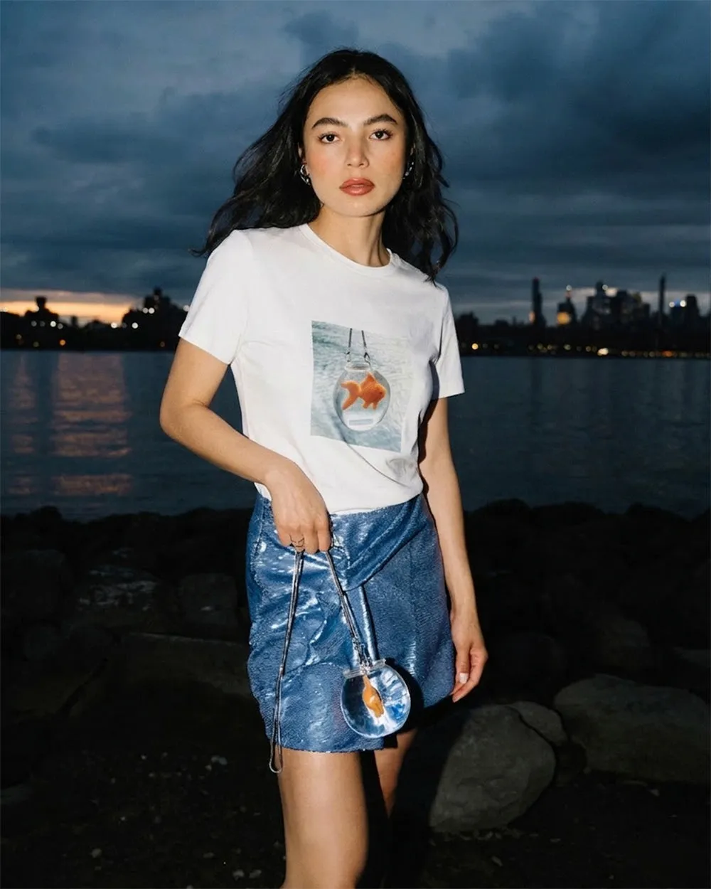 Goldfish Fitted Tee sold by Kate Barton product image thumbnail 4