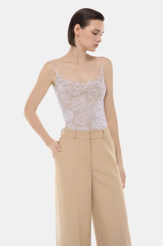 Violet Sheer Lace Top made by Montsand