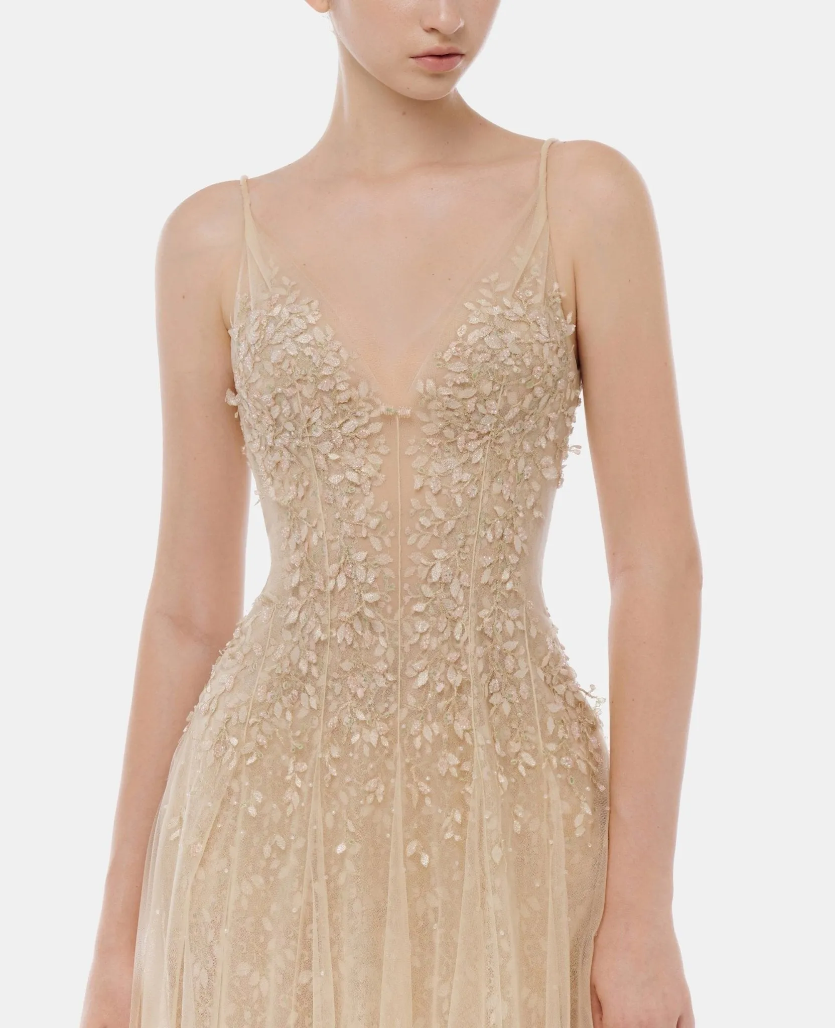 Pastel Deep-V Mini Dress sold by Montsand product image thumbnail 5